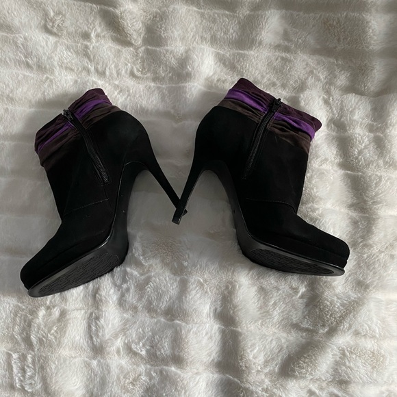 Diane von Furstenberg DVF black high heel boots 8 - Picture 2 of 8